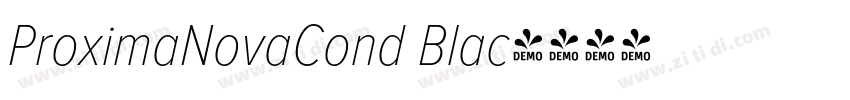 ProximaNovaCond Blac字体转换